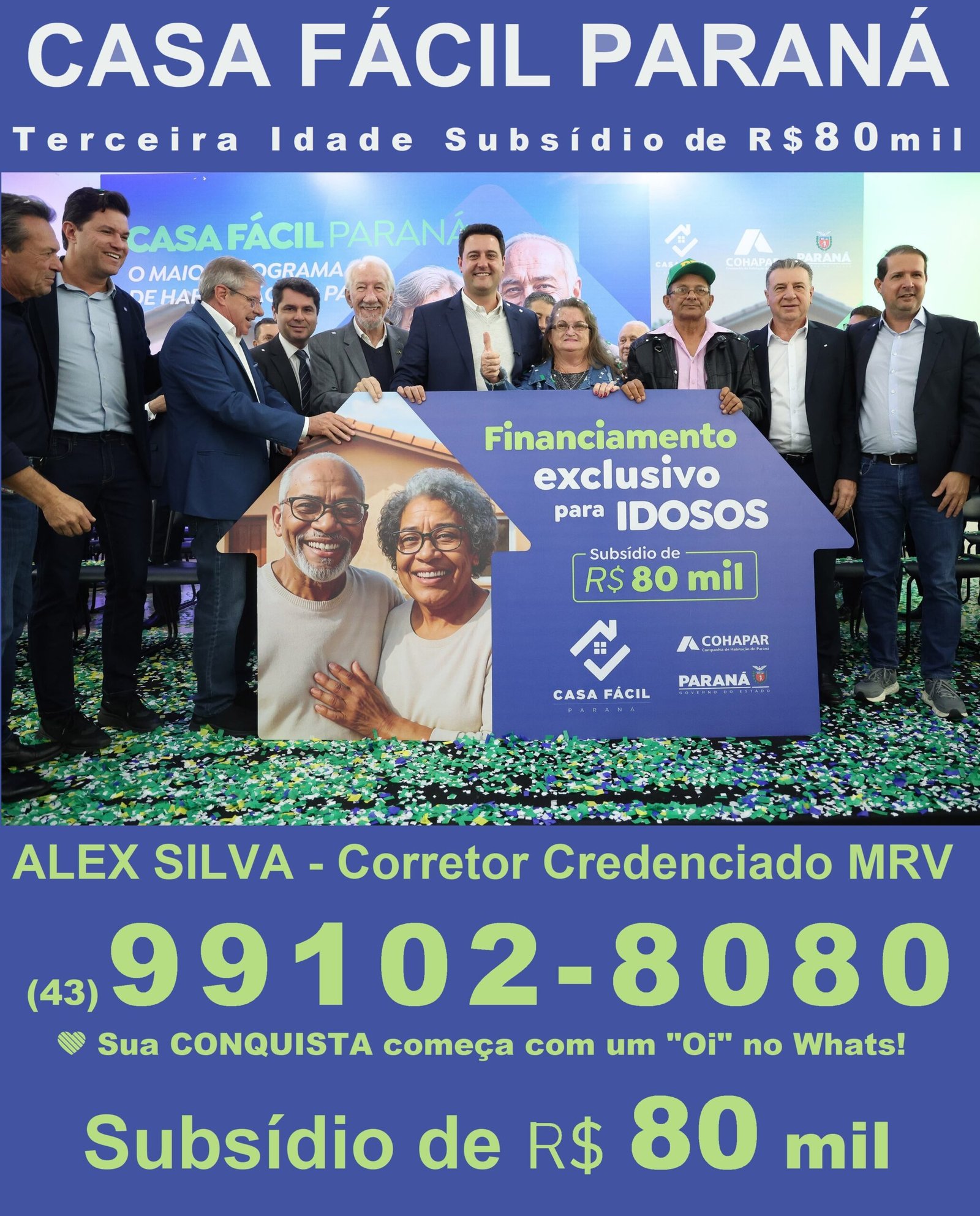 Terceira Idade Subsídio 80 mil